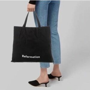 Reformation Classic Black Tote